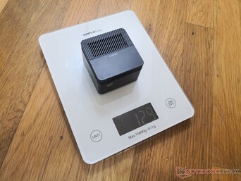 Very light at just 129 g according to our own kitchen scale