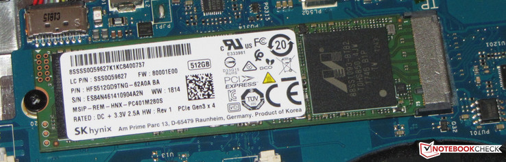 An NVMe SSD is included