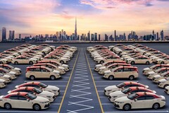 Taxi fleet in Dubai. BYD is supplying 200 electric Seal sedan to the DTC (Image source: Economy Middle East)