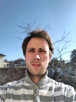 Selfie taken with the front-facing camera of the Nokia 5.4