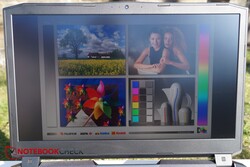 Using the Schenker XMG Ultra 17 in direct sunlight