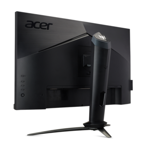 Acer Predator XB273U GS showing rear control buttons (Image source: Acer)