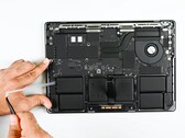 The MacBook Pro Apple M5 has gotten only minimal repair improvements. (Image source: iFixit)