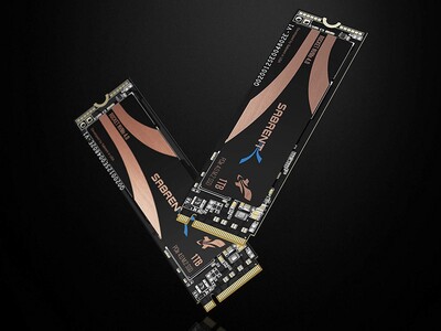 Sabrent's PCIe 4.0 SSDs come with a standard heat spreader. (Source: Sabrent)