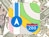 Apple Maps may soon see integrated paid promotions. (Image source: Apple Maps and iStockPhotos, w/ edits)
