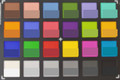 ColorChecker wide-angle camera. Bottom half of each square represents the reference color.