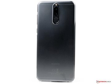 Huawei Mate 10 Lite with protective case installed - rear