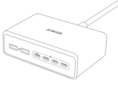 The Anker Prime Charger (200W, 6 Ports, GaN) is a new desktop accessory. (Image source: u/joshuadwx via Reddit)