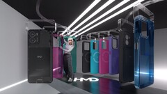 The HMD Fusion has pins at the back that connect to special cases. (Image source: HMD)