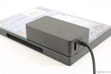 USB Type-A port on the AC adapter for charging other devices. It does not support data transfer