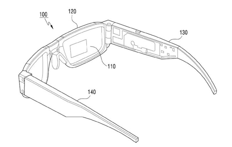 Samsung's AR wearable patent design. (Source: USPTO)