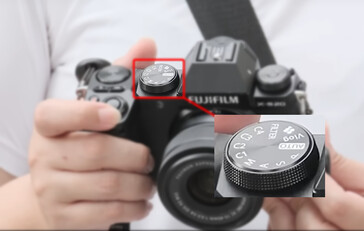 The PSAM dial on the Fujifilm X-S20 features a dedicated Vlog mode to easily switch between photo and video shooting. (Image source: Fujifilm - edited)