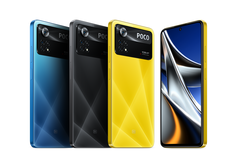 The POCO X4 Pro 5G in its three colourways. (Image source: Xiaomi)