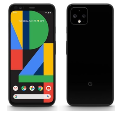The first official render of the Pixel 4 has surfaced. (Source: @evleaks)
