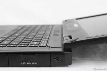 Lid opened to maximum angle (~175 degrees)