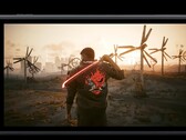 A depiction of the Nintendo Switch 2 playing Cyberpunk 2077 (image source: CD Projekt Red)