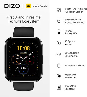 The Dizo Watch Pro launches with some familiar specs. (Source: Dizo via Flipkart)