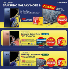 Samsung Galaxy Note 9 Indonesian pricing and pre-order offers. (Source: SamMobile)