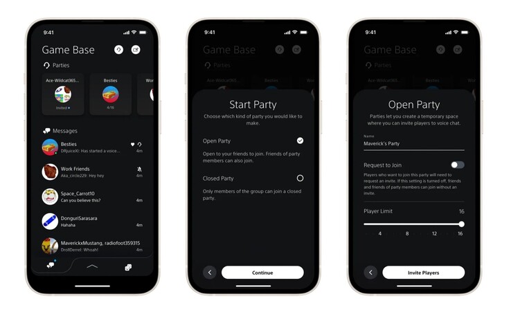 Sony has brought a dark mode to its mobile apps. (Image source: Sony)