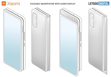 Xiaomi foldable slider phone. (Image source: LetsGoDigital)