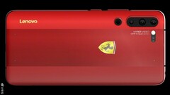 The rumored Lenovo Z6 Youth Edition with Ferrari branding. (Source: IndiaShopps)