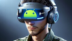 Meta is aiming to position its Quest headsets as the &#039;Android&#039; alternative to Vision Pro. (Image: Dall-E 3)