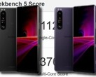 The Sony Xperia 1 III has been launched in frosted black and frosted purple colors. (Image source: Sony/Geekbench/Reddit - edited)