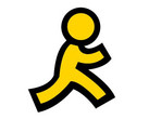 AOL logo running man, AIM now switched off mid-December 2017