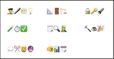 Emoji "clues". (Image source: @ParkerOrtolani)