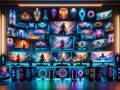 Gaming monitors collection (Source: DALL·E 3-generated image)