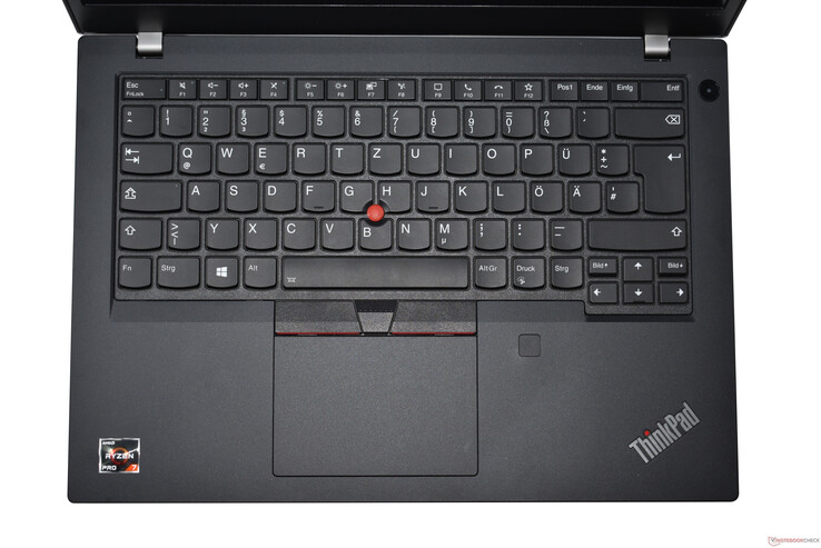 Keyboard area in the Lenovo ThinkPad L14 Gen 2
