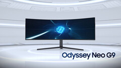 Samsung Odyssey Neo G9 G95NA crooked gaming video display (Source: Samsung)