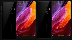 The Xiaomi Mi Mix also comes in an 18K variant (R) with gold rims around the sensors. (Image source: Xiaomi)