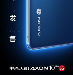 The 5G version of the ZTE Axon 10 Pro. (Source: Weibo)