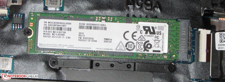 An NVMe SSD as the system drive.