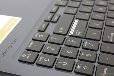 The keyboard deck is not plane with the palm rests unlike on the older VivoBook design