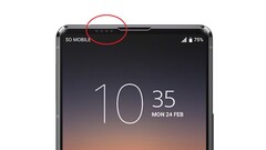 This is how the micro-hole front camera of the Sony Xperia 1 V could possibly look like (Image: Sumahodigest)