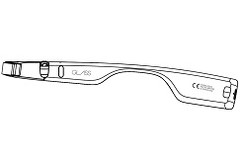A design schematic for the new Google Glass. (Source: FCC)