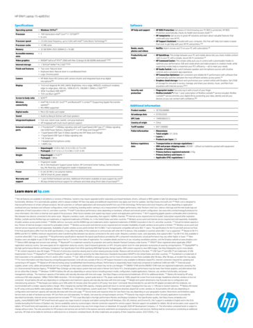 HP Envy 15 2020 specifications sheet (Source: HP)