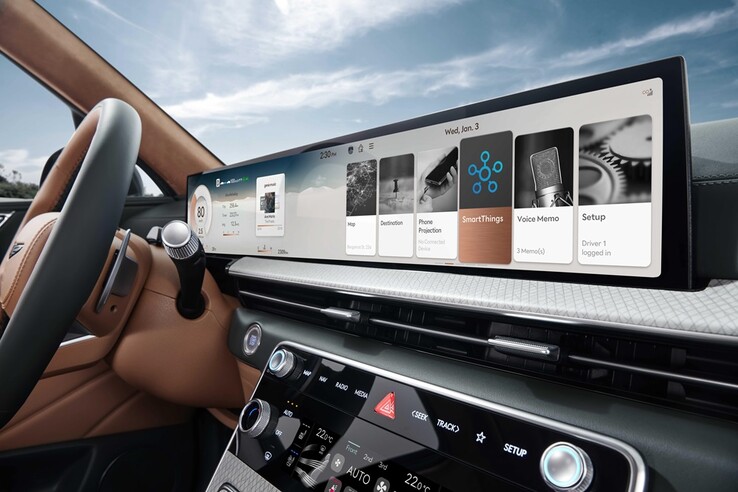 SmartThings is anticipated to be accessible through the car dashboard. (Offer: Samsung Newsroom)