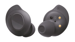 The Galaxy Buds FE lacks the smooth design of Samsung&#039;s more expensive earbuds. (Image source: Samsung via WinFuture)