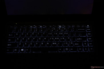Uneven keyboard backlight especially for the top row