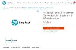 HP Care Packs extend the warranty coverage for up to three years