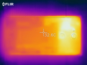 Thermal imaging camera - rear of the device
