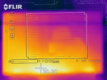 Heat development in idle - top