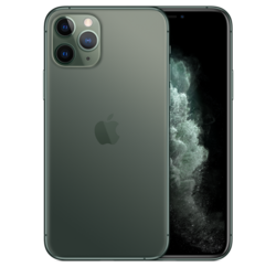 Midnight green finish on the iPhone 11 Pro. (Image source: Apple)