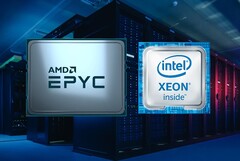 AMD EPYC Genoa is expected to be based on 5nm while Intel Sapphire Rapids Xeon is 10nm. (Image source: AMD/Intel/ANS - edited)