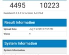 Samsung Galaxy Note 10 (SM-N970F) on Geekbench (Source: Ice universe on Twitter)