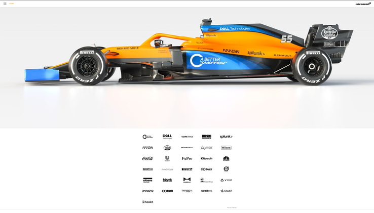 McLaren's up-to-date brand-partners list. (Source: McLaren)