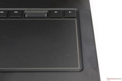Front-facing speaker grilles on the sides of the keyboard